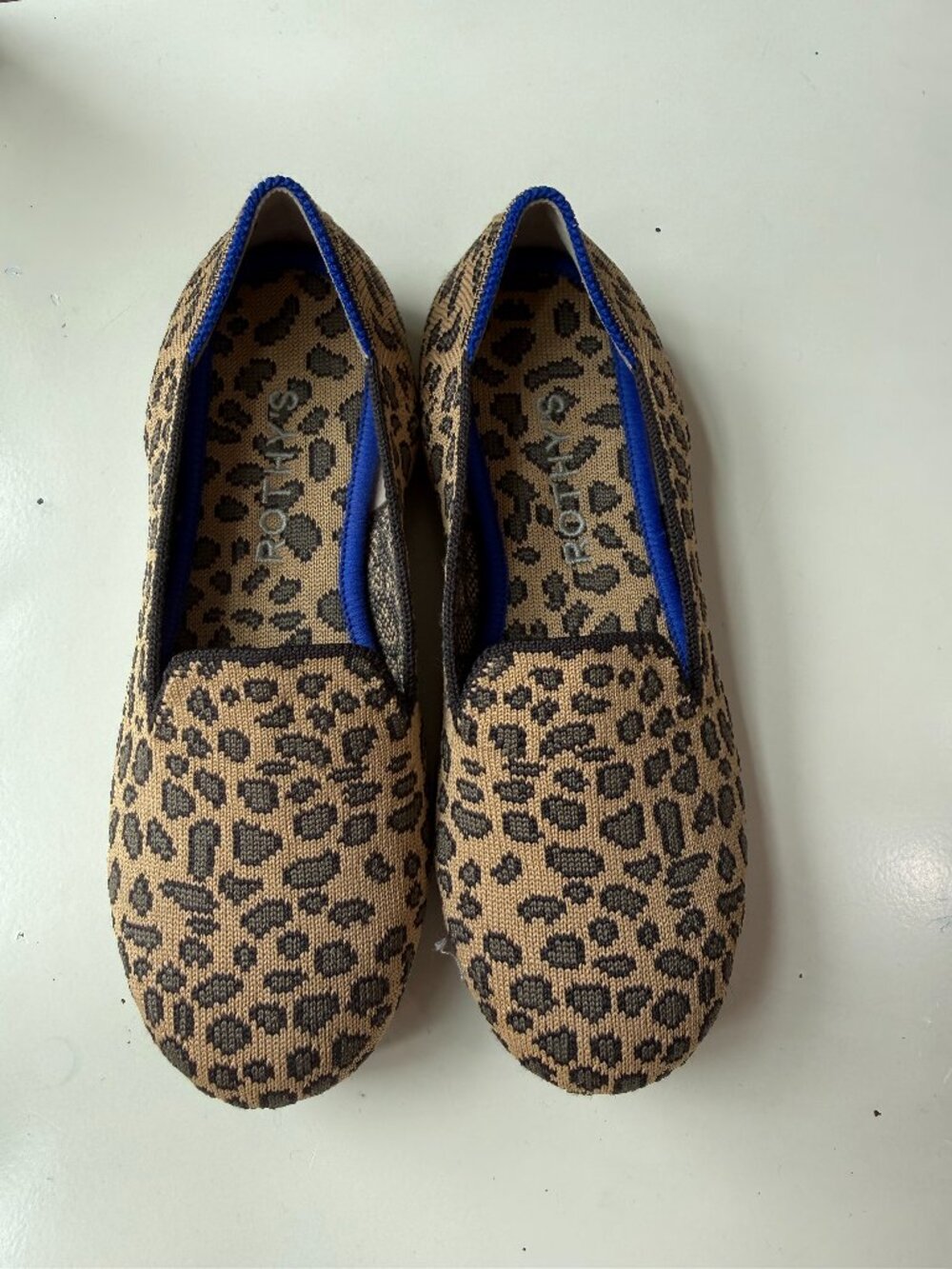 Rothy's kids loafer animal spot